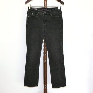 Gloria Vanderbilt Gwen Straight Leg black denim jeans